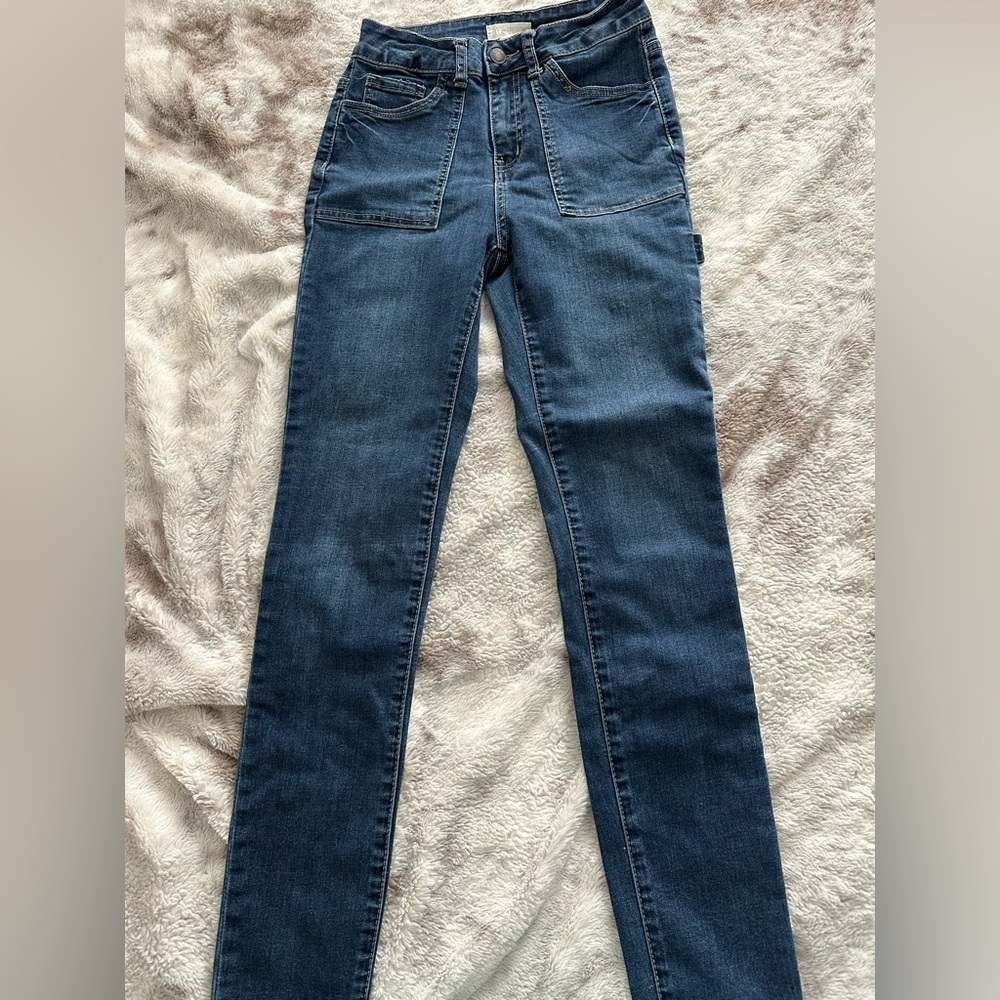Sky and Sparrow Blue Straight Leg Jeans Medium Wash